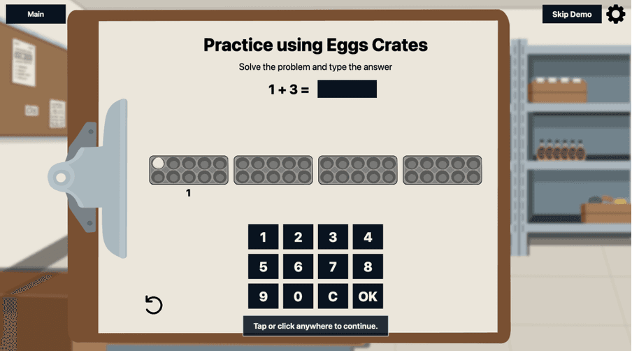 Practice Subtraction with Eggs game thumbnail