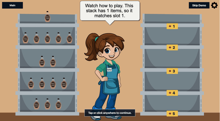 Sort the Shelves with Kelly: Addition game thumbnail
