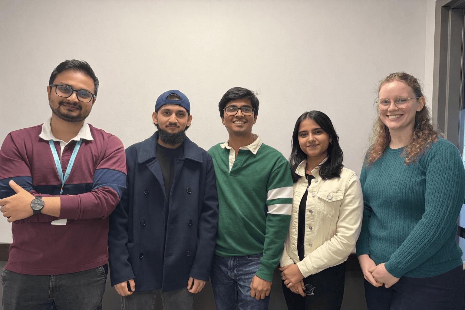 Math-MATE team on the first day of testing at LDANL office in St. John's